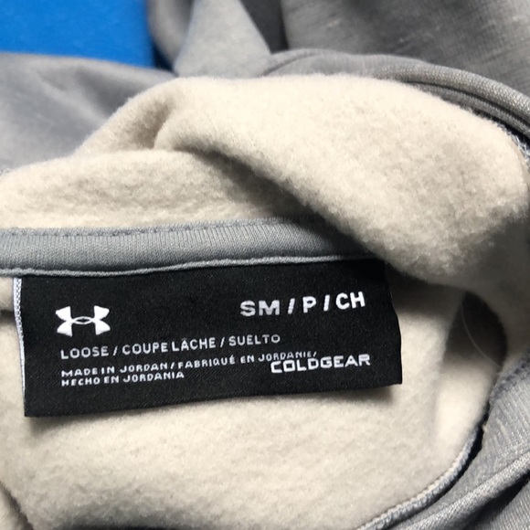 UNDER ARMOUR Big Logo Fleece Hoodie Sweatshirt Sweater Size Small - Picture 4 of 8